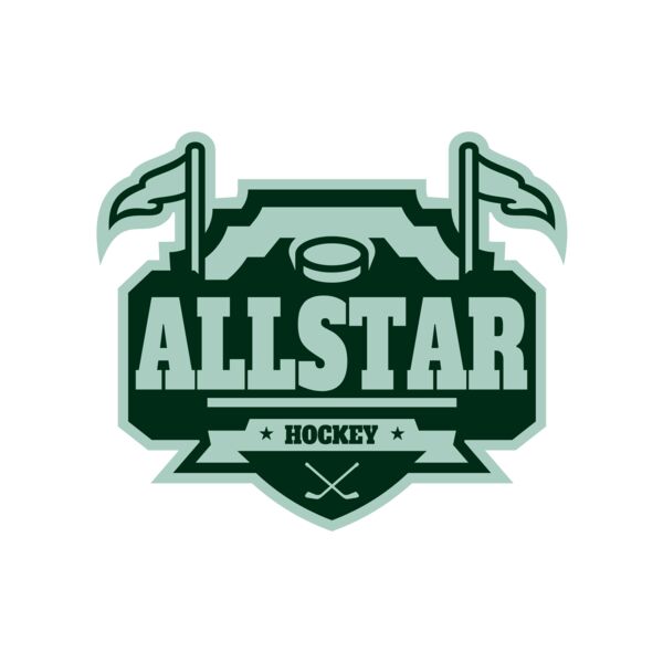 All Star Hockey Tournament logo template 02 Thumbnail
