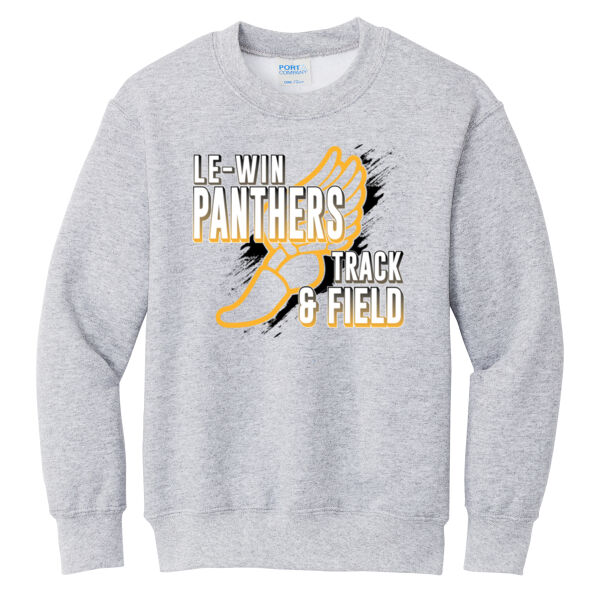 Le-Win JH Track 2026 Logo 1 - Youth Core Fleece Crewneck Sweatshirt Thumbnail