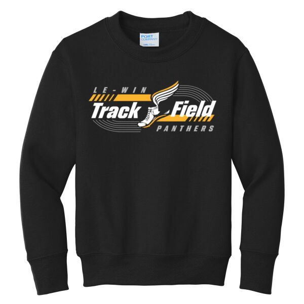 Le-Win JH Track 2026 Logo 2 - Youth Core Fleece Crewneck Sweatshirt Thumbnail