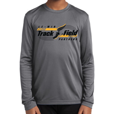 Le-Win JH Track 2026 Logo 2 - Youth Long Sleeve PosiCharge ® Competitor Tee - Youth Long Sleeve PosiCharge ® Competitor Tee Thumbnail