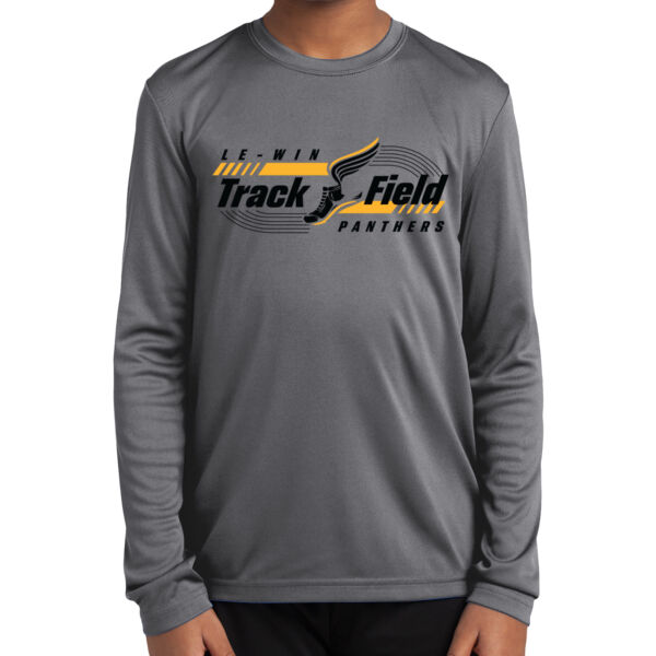Le-Win JH Track 2026 Logo 2 - Youth Long Sleeve PosiCharge ® Competitor Tee - Youth Long Sleeve PosiCharge ® Competitor Tee Thumbnail